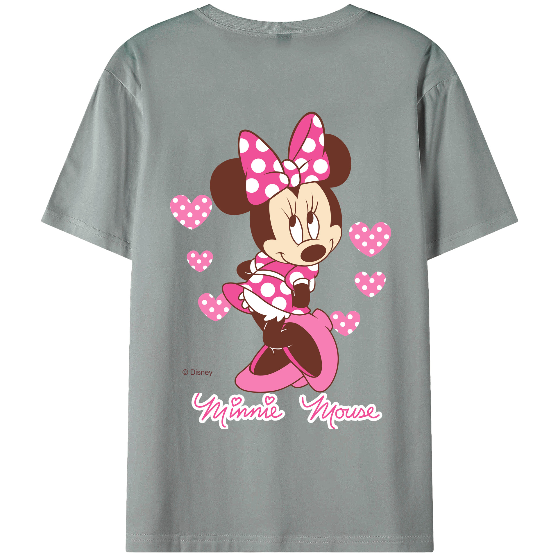 ミッキーマウス Mickey Mouse 綿100％ メンズ半袖Tシャツ（バックプリント） 通気性